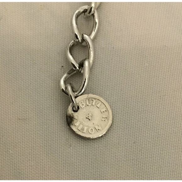 Butler and Wilson Black Faceted Resin Crystal/Rhinestone Y statement NECKLACE - Picture 2 of 8